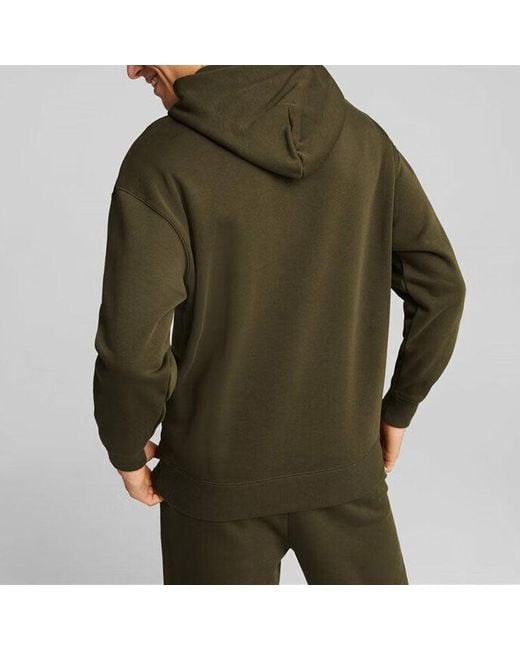 PUMA Relaxed Hoodie 'Olivegreen' for men