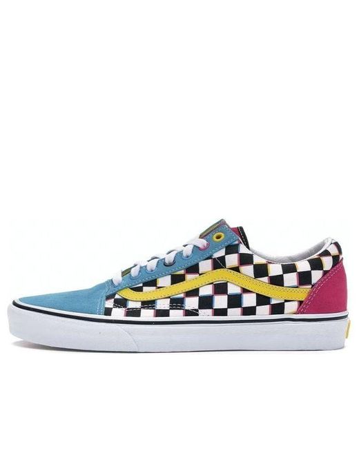 Vans Blue Old Skool 'Crazy Checks' for men