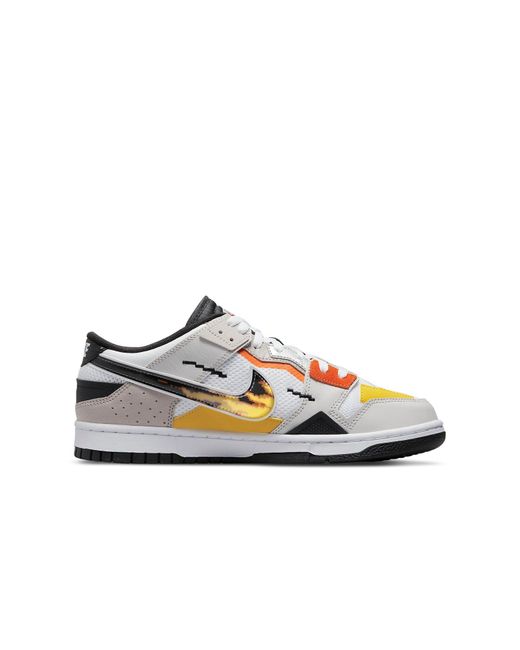 Nike White Dunk Scrap 'Mighty Swooshers' for men