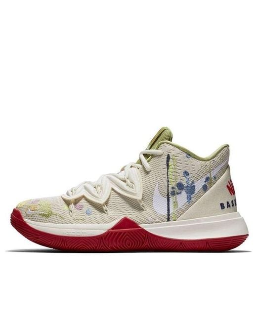 Nike White Bandulu X Kyrie 5 Ep 'Embroidered Splatters' for men