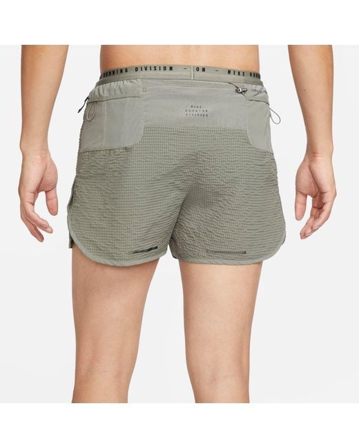 Nike Gray Running Division Dri-Fit Adv Shorts for men