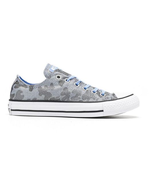 Converse All Star Ctas Ox Sneakers Blue in White | Lyst