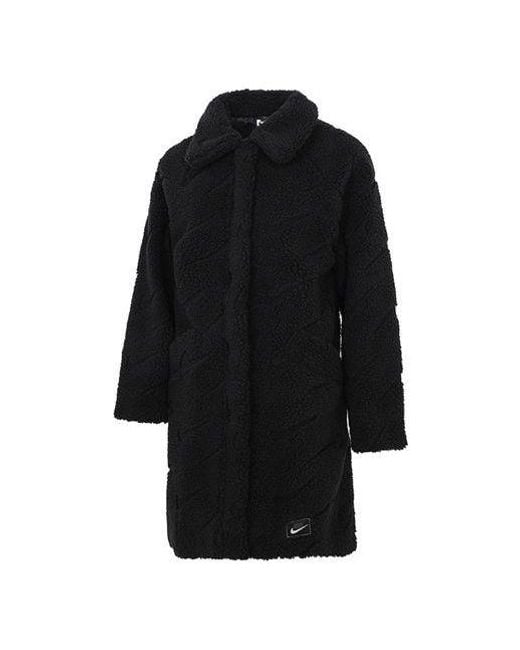 Nike Black (Wmns) Polar Fleece Casual Coat