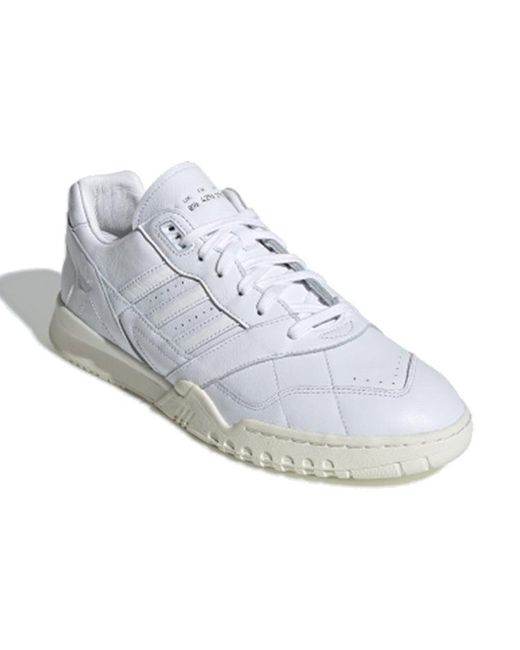 Adidas White A.R. Trainer Recon Leather 'Triple' for men