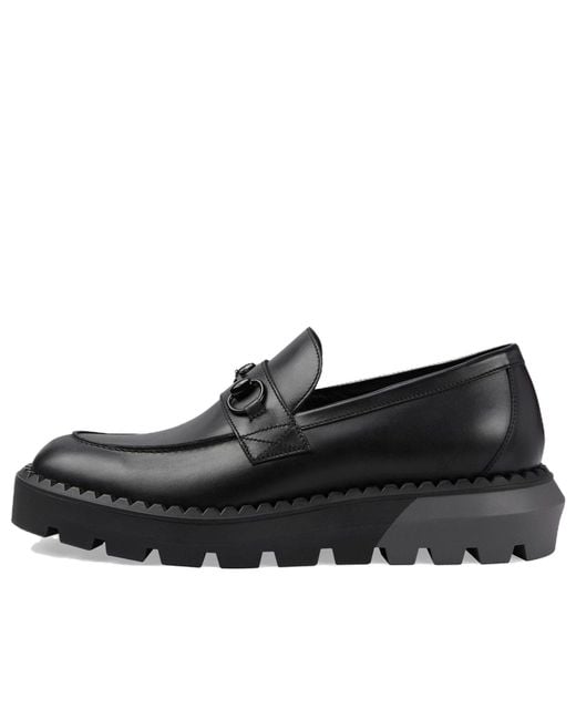 Gucci Black Horsebit Loafers 'All' for men