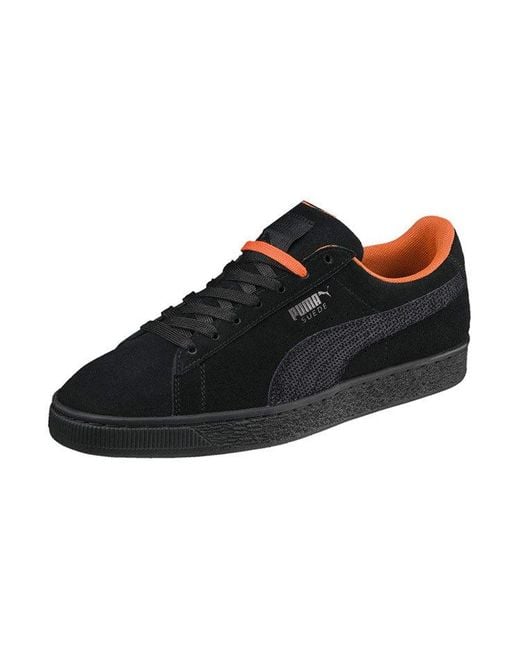 PUMA Black Suede Classic Tonal Nu Skool for men