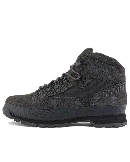 Timberland Black X Mountaineering Euro Hiker Boots Suede' for men