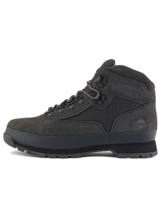 Timberland Black X White Mountaineering Euro Hiker Boots for men