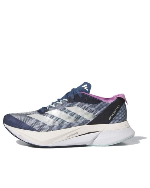 Adidas Blue (Wmns) Adizero Boston 12 'Preloved Ink Zero Metalic Aurora Ink'