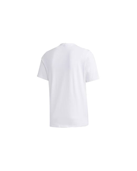 Adidas White Neo M Ctee Casual Round Neck Short Sleeve for men
