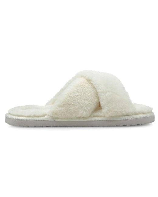 PUMA White (Wmns) Fluff X Strap Slide 'Whisper'