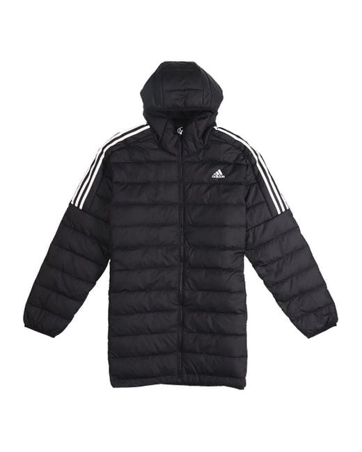 Adidas Blue Logo Print Casual Cap Sports Down Jacket for men
