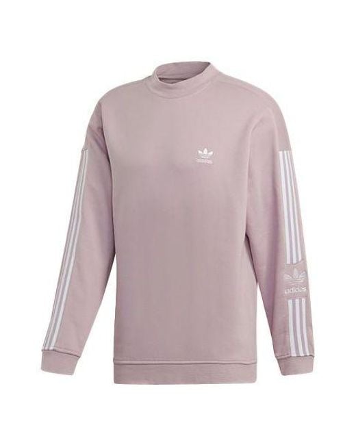 Adidas Purple Originals Casual Sports Round Neck Pullover for men