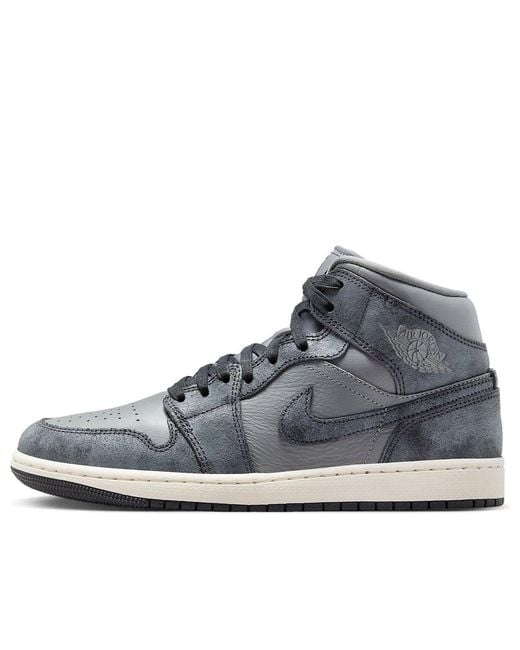 Nike Blue (Wmns) 1 Mid 'Distressed Smoke'
