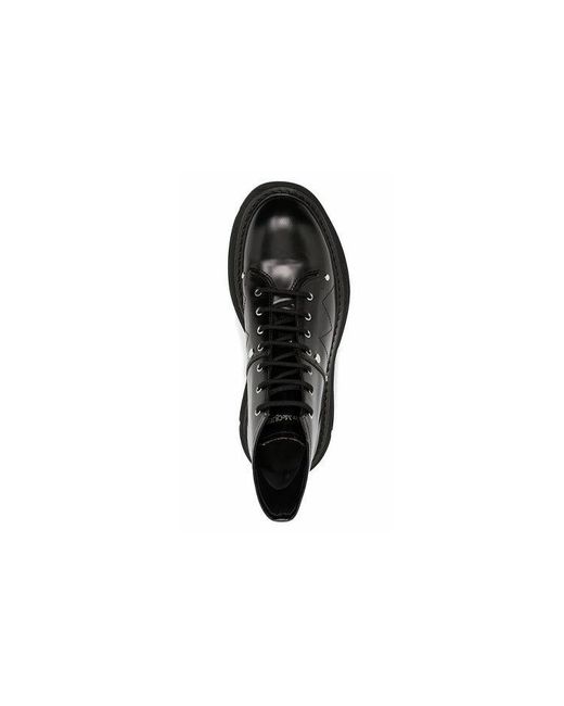 McQueen Black Tread Slick Boot for men