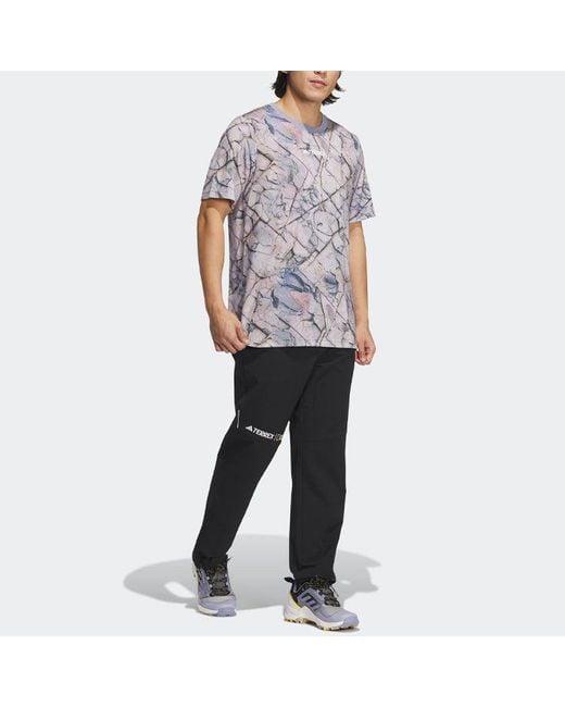 Adidas Gray X National Geographic Tencel Short Sleeve Tee for men