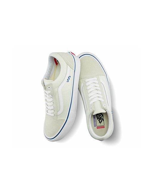 Vans White Skate Old Skool 'Checkerboard for men