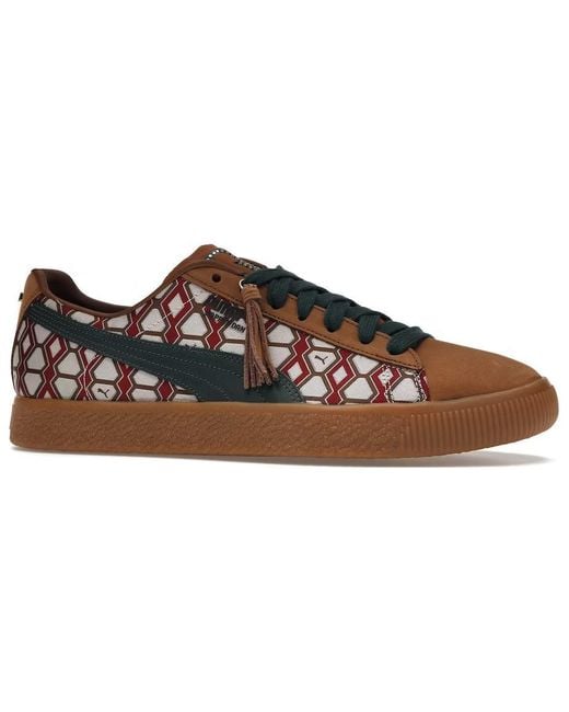 PUMA Brown X Dapper Dan Clyde Vintage 'Pre-Game Runway for men
