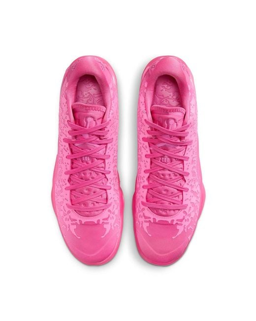 Nike Pink Zion 3 Lotus Basketball Shoes Glow' for men