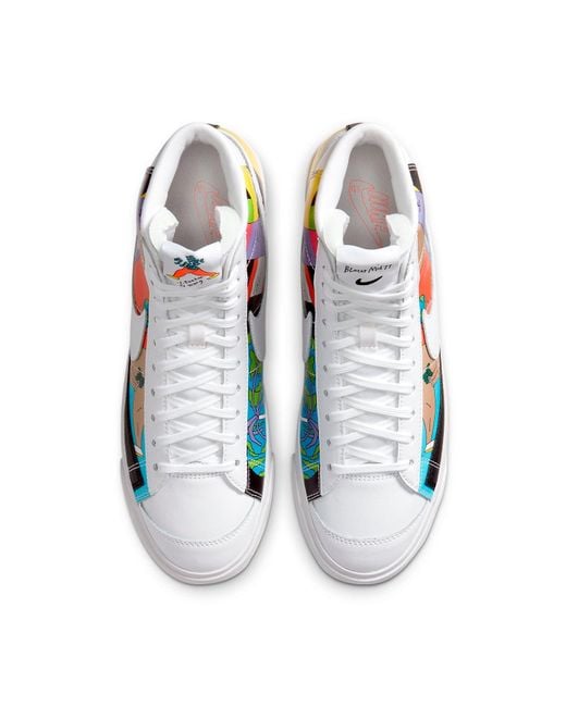 Nike Blue X Blazer Mid 77 Flyleather for men