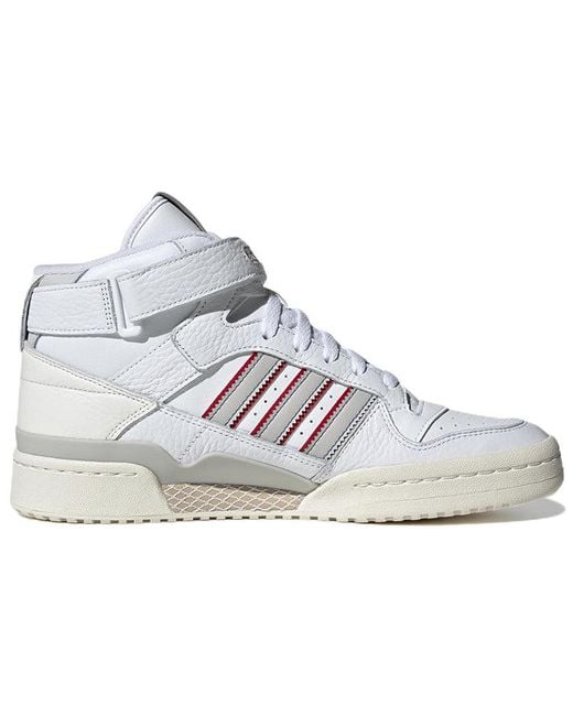 Adidas White Originals Forum Mid Shoes 'Cloud One' for men