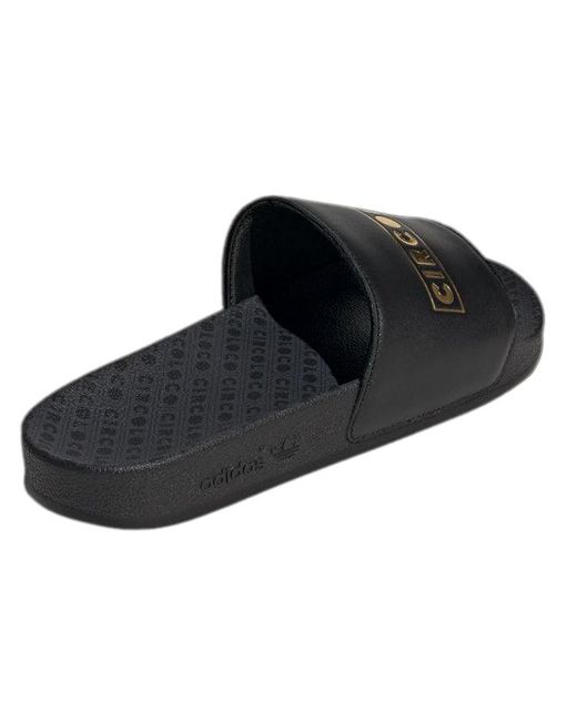 Adidas Black Circoloco X Adilette Slide 'Community And Inclusivity' for men