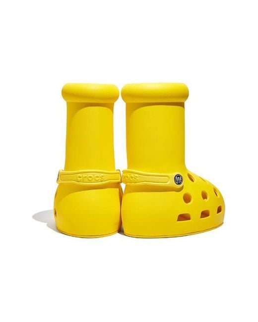 MSCHF Yellow R X Crocs Big Boot for men