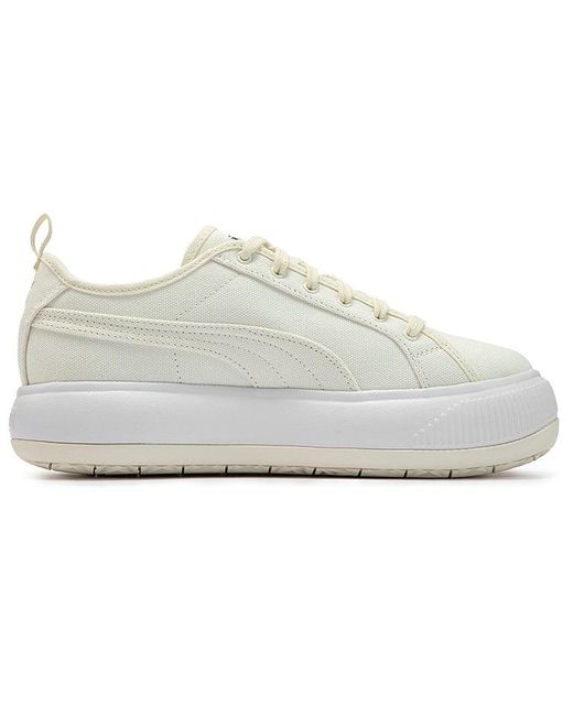 PUMA White (Wmns) Suede Mayu Canvas 'Pristine'