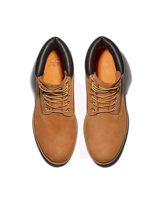Timberland Brown Premium 6 Inch Waterproof Boot 'Wheat Nubuck' for men