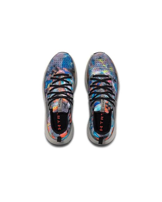 Under Armour Blue Hovr Rise 3 Printed 'Concrete Halo' for men
