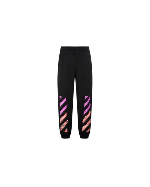 Off-White c/o Virgil Abloh Black Off- Fw21 Adornment Sports Pants/Trousers/Joggers for men