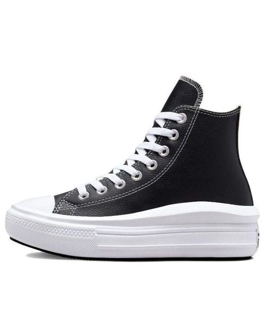 Converse Blue (Wmns) Chuck Taylor All Star Move Platform High 'Leather