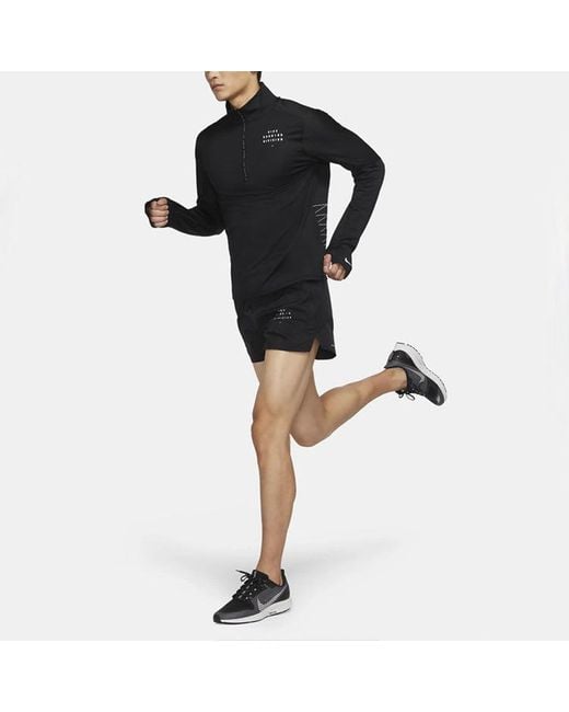 Nike Black As Nk Run Dvn Elmnt Hz Gx Fl for men