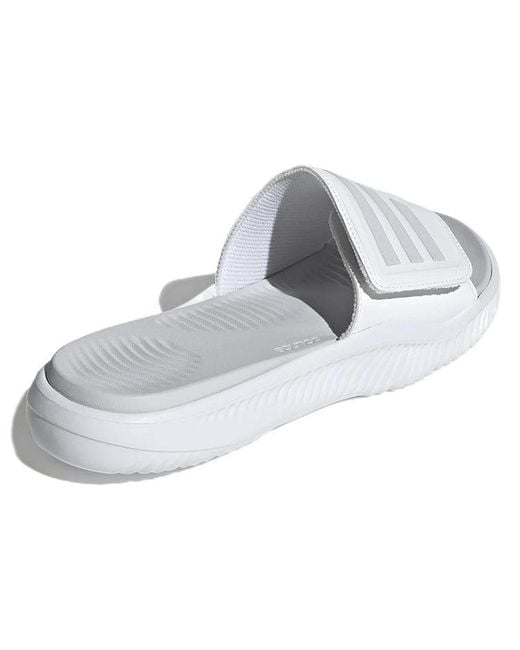 Adidas White Alphabounce Slide 2.0 Dash' for men