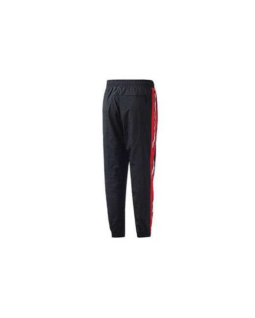 Nike Black Contrasting Colors Side Stripe Basketball Sports Pants/Trousers/Joggers for men