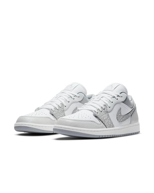 Nike White 1 Low Premium 'Elephant Print' for men
