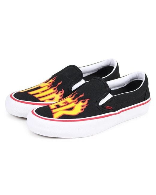 Vans Black Thrasher X Slip-On Pro 'Thrasher' for men