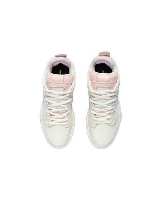 Li-ning White (Wmns) Wave Pro 'Cotton Candy'