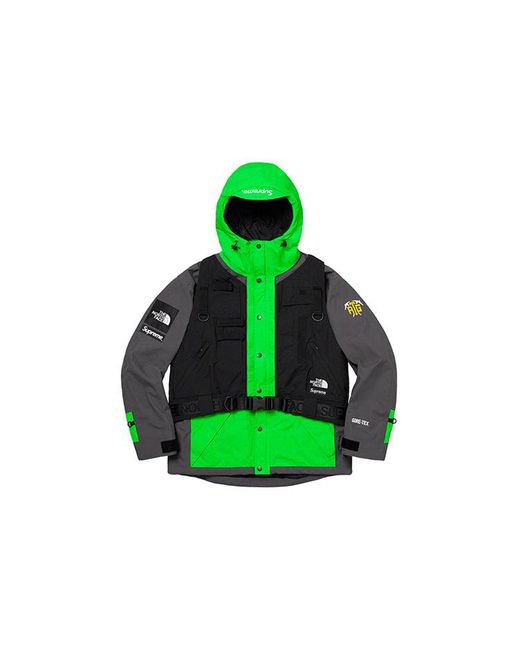Supreme Green X The North Face Ss20 Week 3 Vest Interchange Jacket
