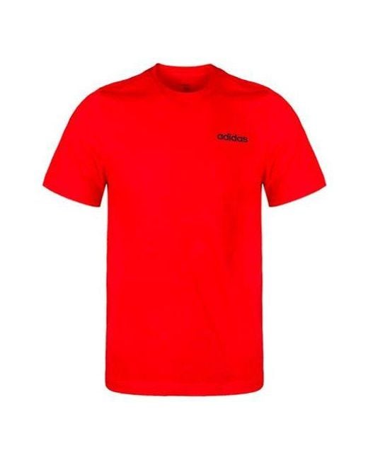 Adidas Red Sports Stylish Short Sleeve for men