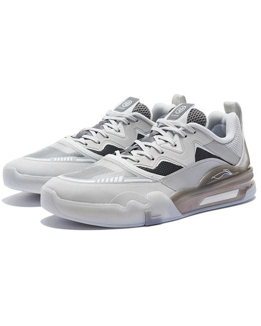 Li-ning Gray Ellington Skateboarding Shoes for men
