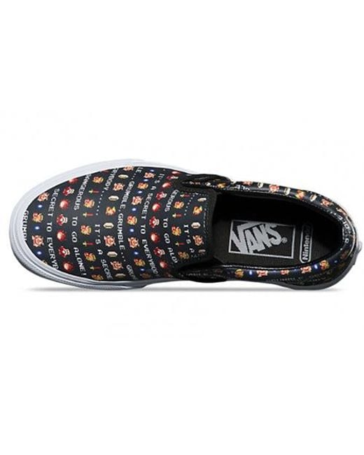 Vans Black Nintendo X Classic Slip-On 'Zelda' for men