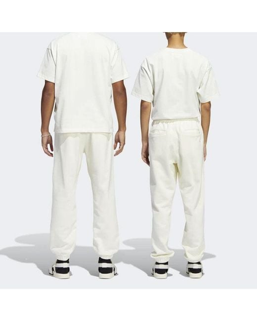 Adidas White X Pharrell Basic Sports Sweatpants