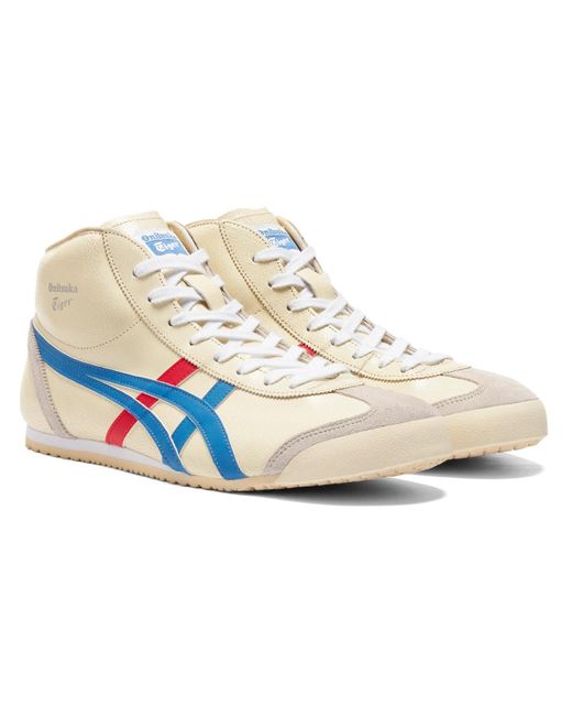 Onitsuka Tiger Blue Mexico Mid Runner Sneakers for men