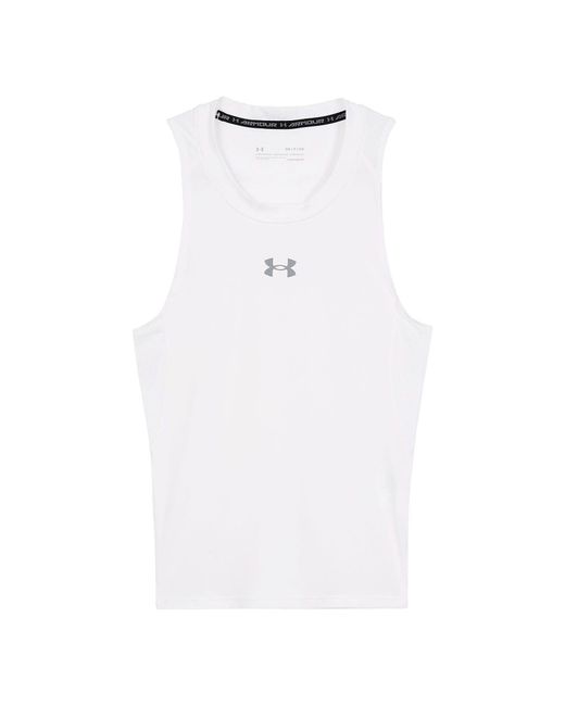 Under Armour White Heatgear Basketball Tank Top for men