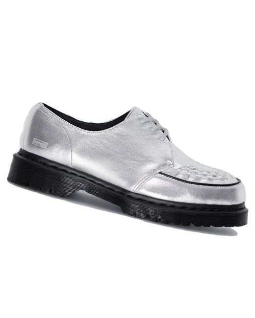Dr. Martens Gray Ramsey Supreme Nappa Leather Creepers