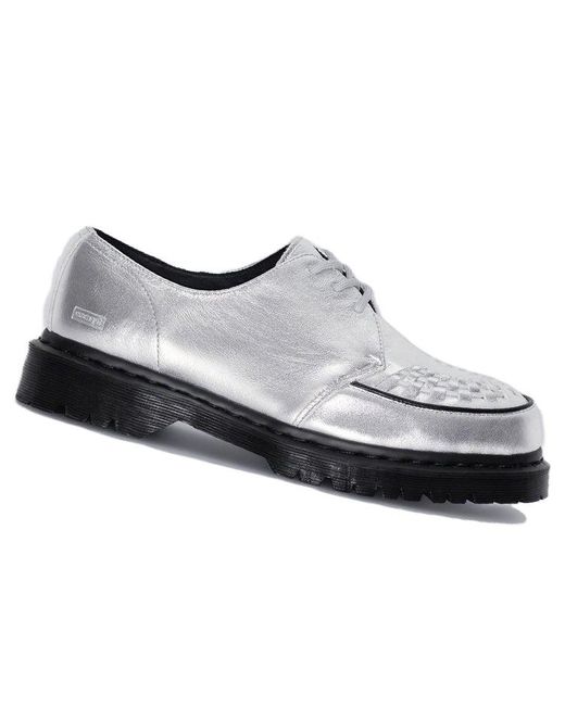 Dr. Martens Gray Ramsey Supreme Nappa Leather Creepers