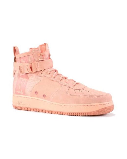 Nike Pink Sf Air Force 1 Mid 'Coral Stardust' for men