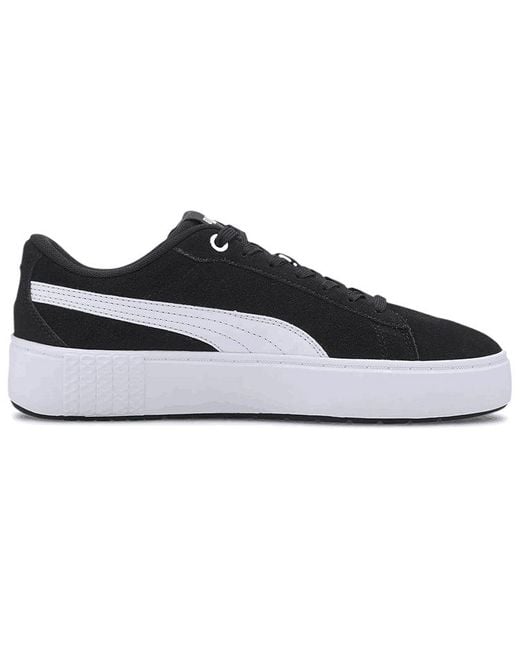 PUMA Black (Wmns) Smash Platform V2 Suede