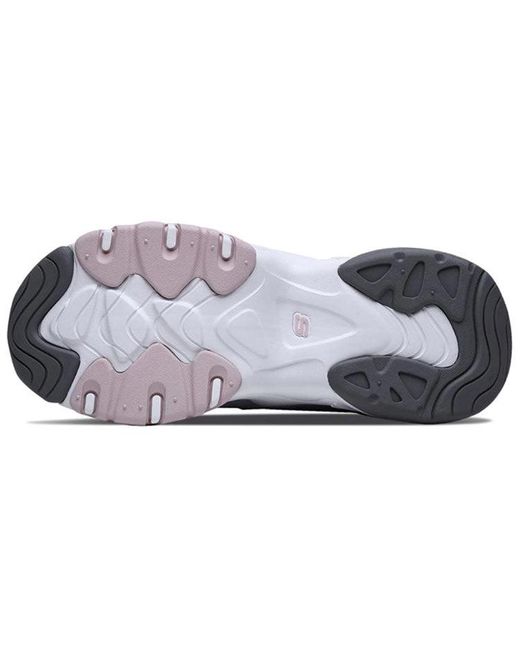 Skechers White (Wmns) D'Lites 3.0 Low-Top Running Shoes